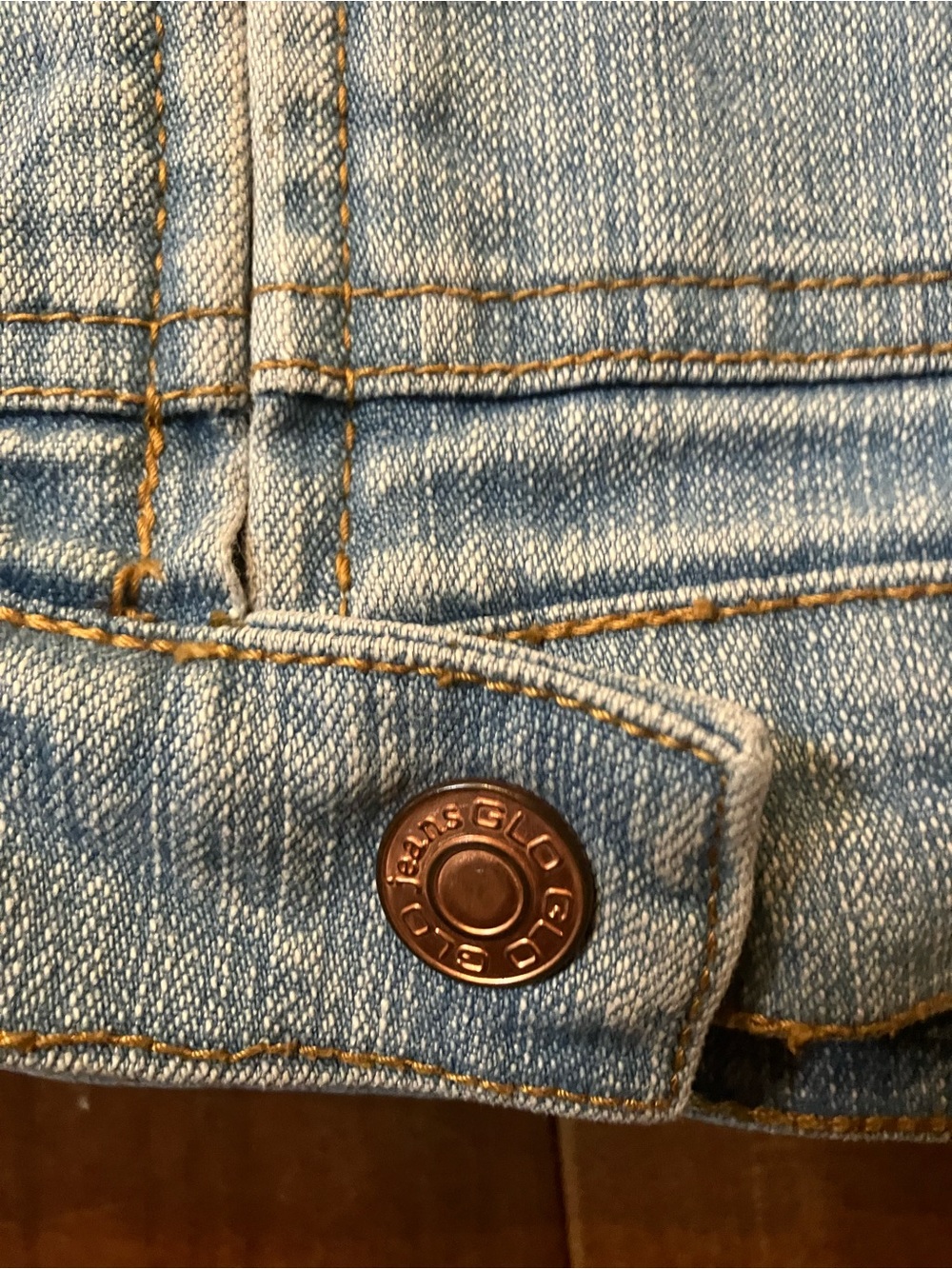 GLO jeans Light Blue Denim Hooded Zip Jacket - Picture 4 of 7